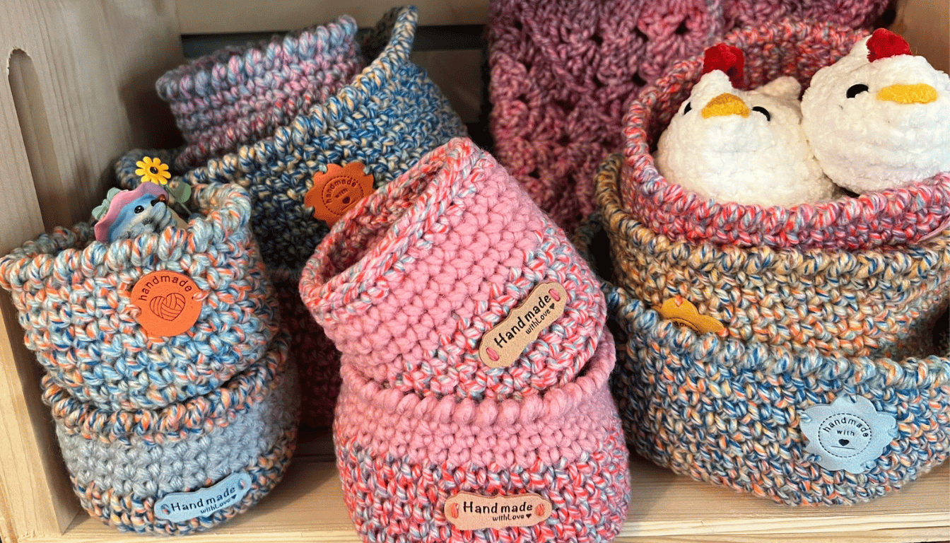 crochet baskets