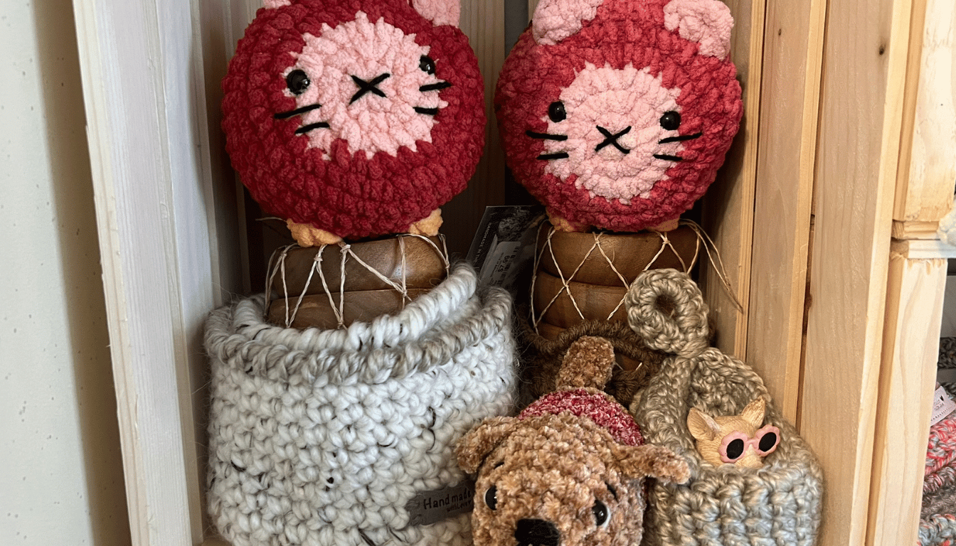 crochet cats and dog