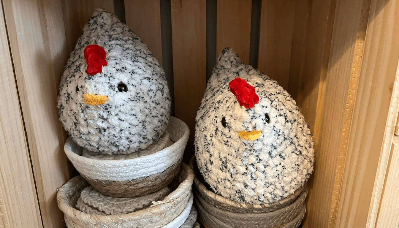 crocheted chickens 8-2