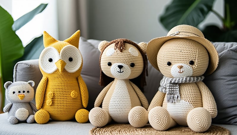 Handcrafted crochet home decor and plushies from Sylvia Creates